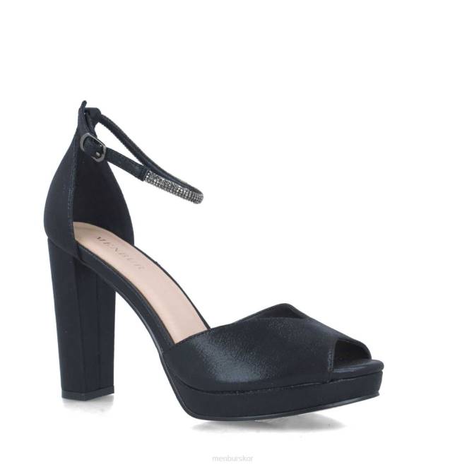 Menbur kvinnor svart angerona högklackat 608J5055