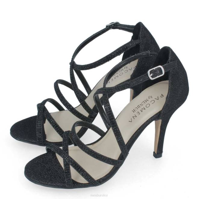 Menbur kvinnor svart astrantia högklackat 608J926