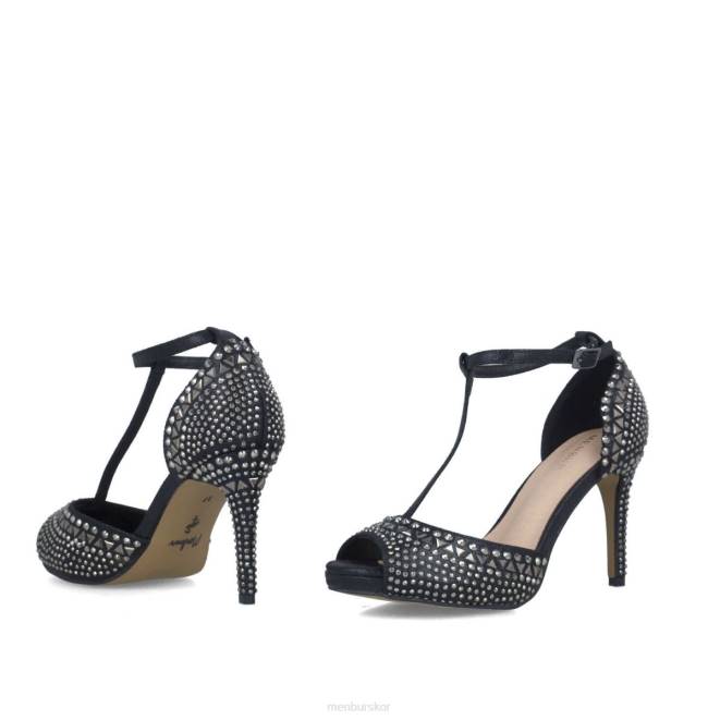 Menbur kvinnor svart axinita högklackat 608J3879