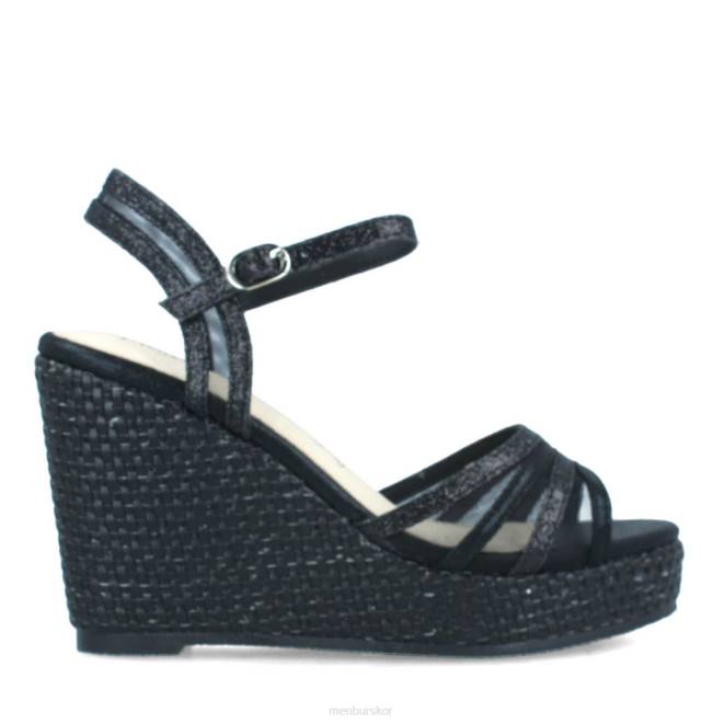 Menbur kvinnor svart bacemi högklackat 608J881