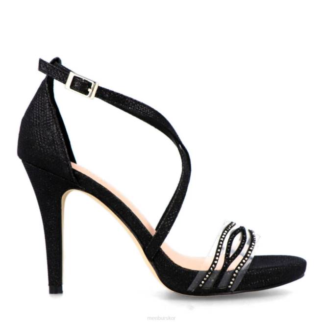 Menbur kvinnor svart balsorano högklackat 608J4569