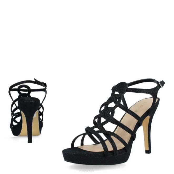 Menbur kvinnor svart begonia högklackat 608J928