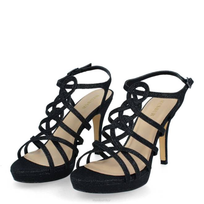 Menbur kvinnor svart begonia högklackat 608J928