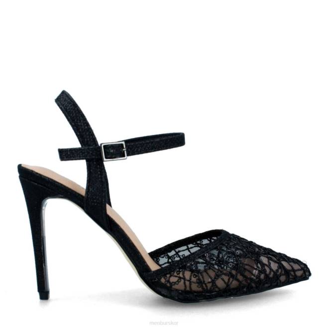 Menbur kvinnor svart birori högklackat 608J931