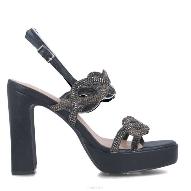 Menbur kvinnor svart brusasco högklackat 608J5002