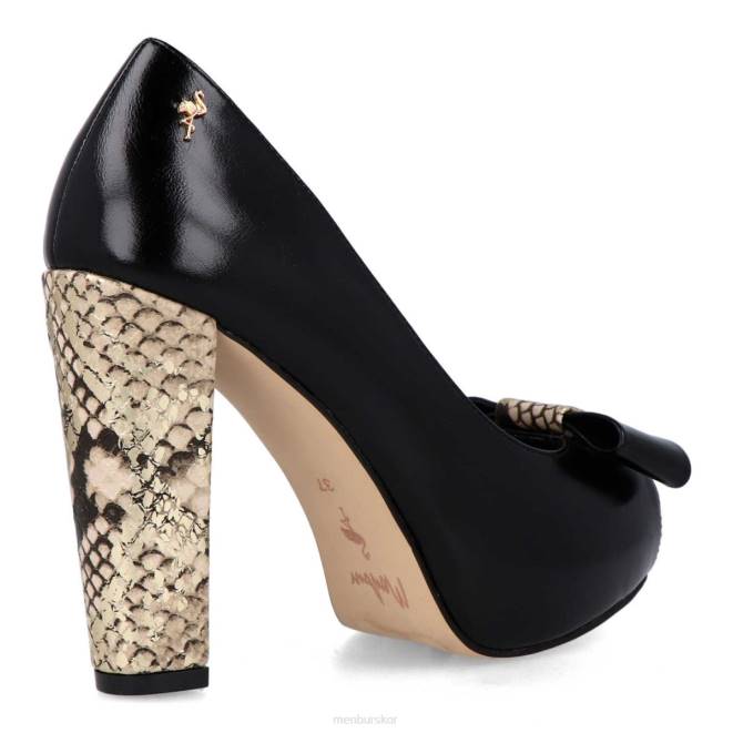 Menbur kvinnor svart camerina högklackat 608J1474