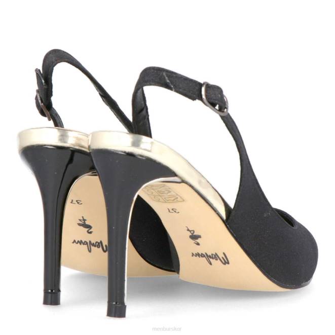 Menbur kvinnor svart campestrin högklackat 608J1390
