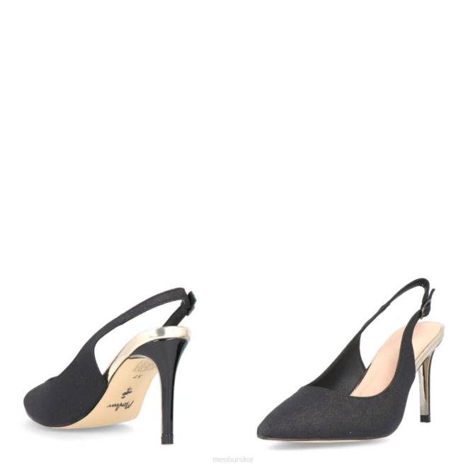 Menbur kvinnor svart campestrin högklackat 608J1390