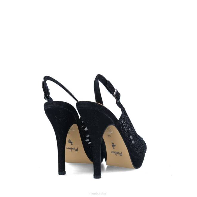 Menbur kvinnor svart cancello högklackat 608J4086