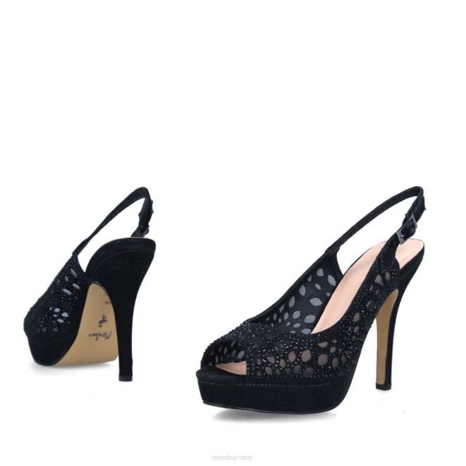 Menbur kvinnor svart cancello högklackat 608J4086