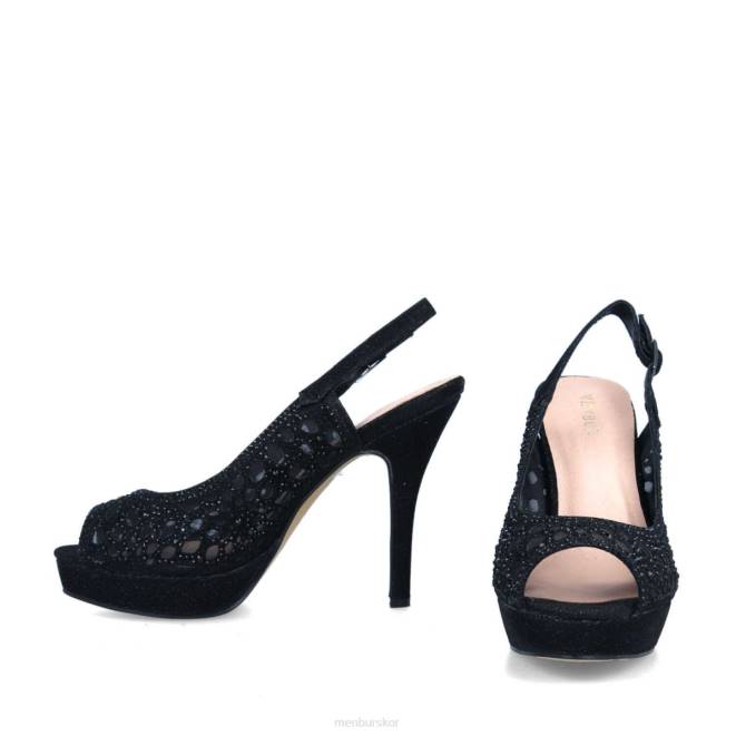 Menbur kvinnor svart cancello högklackat 608J4086