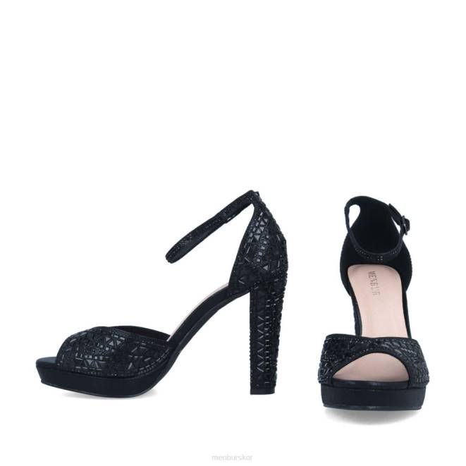 Menbur kvinnor svart capadrosso högklackat 608J4125