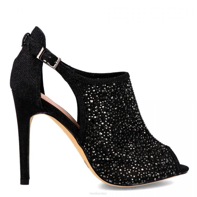 Menbur kvinnor svart capanne högklackat 608J1462