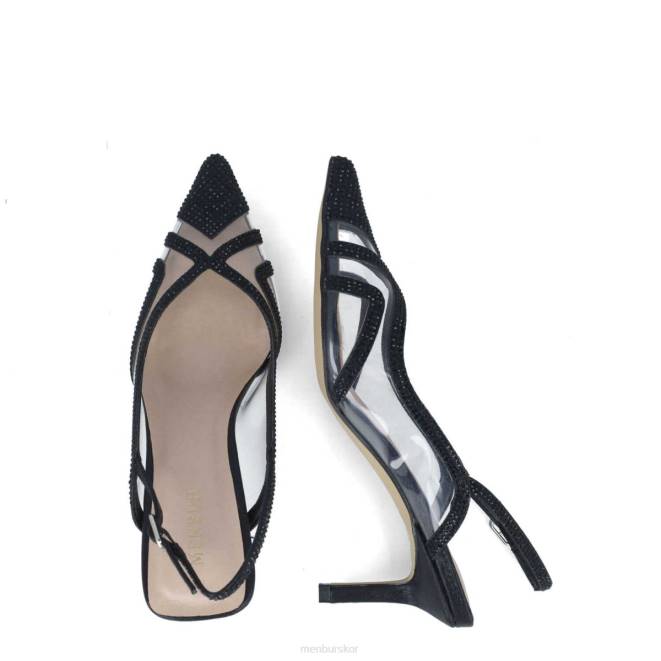 Menbur kvinnor svart carina högklackat 608J3746