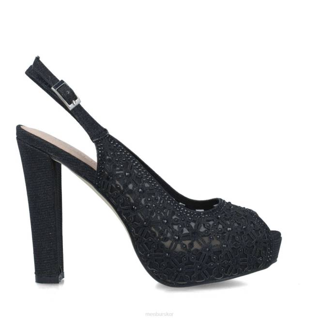 Menbur kvinnor svart carite högklackat 608J1258