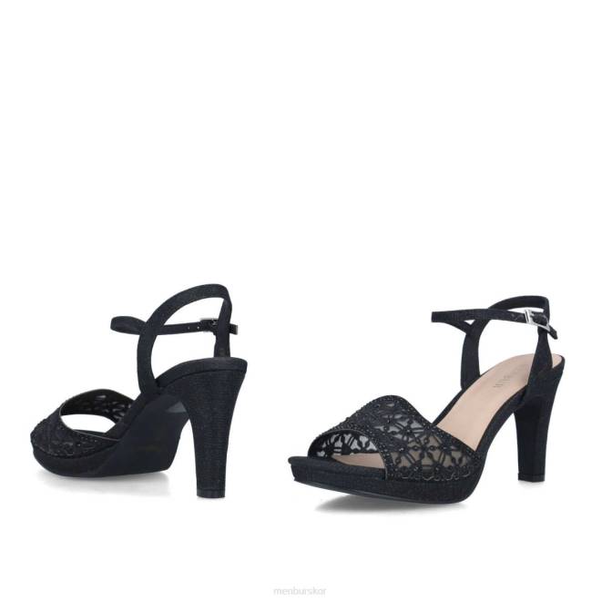 Menbur kvinnor svart carite högklackat 608J4927