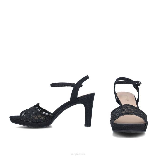 Menbur kvinnor svart carite högklackat 608J4927