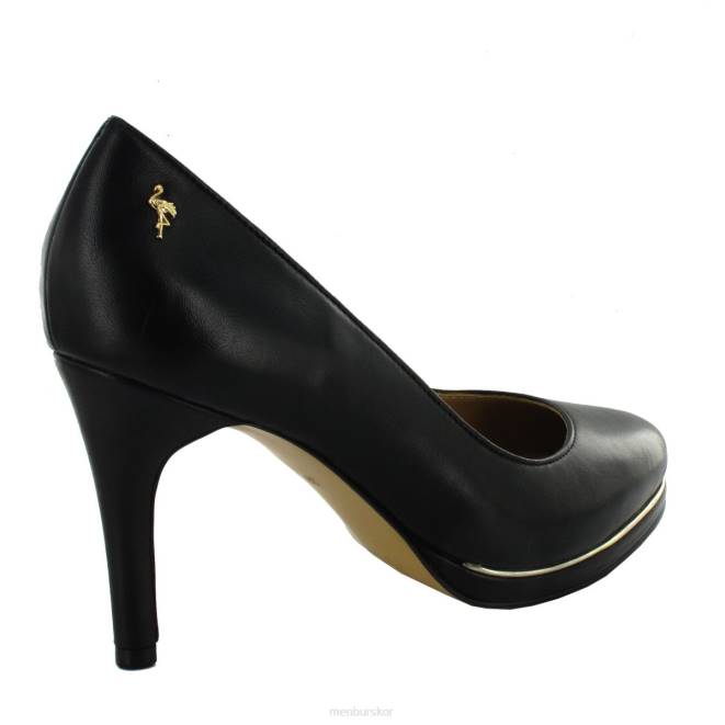 Menbur kvinnor svart chiese högklackat 608J4549