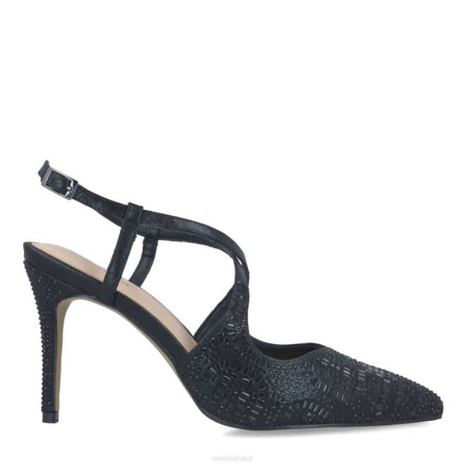 Menbur kvinnor svart cianita högklackat 608J4934