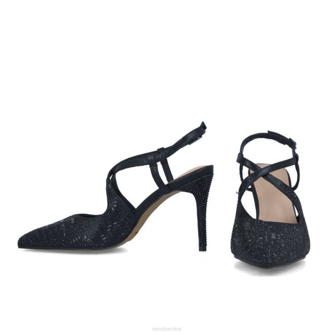 Menbur kvinnor svart cianita högklackat 608J4934
