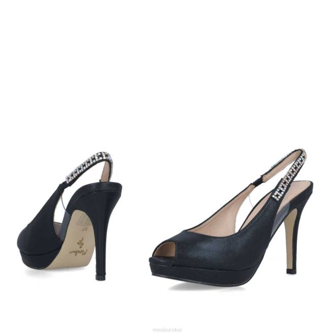 Menbur kvinnor svart delphinus högklackat 608J3749