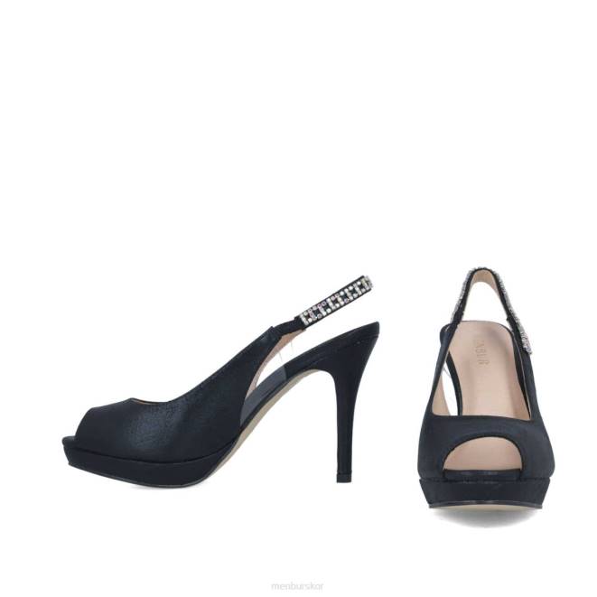 Menbur kvinnor svart delphinus högklackat 608J3749
