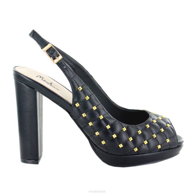 Menbur kvinnor svart faraldi högklackat 608J1419