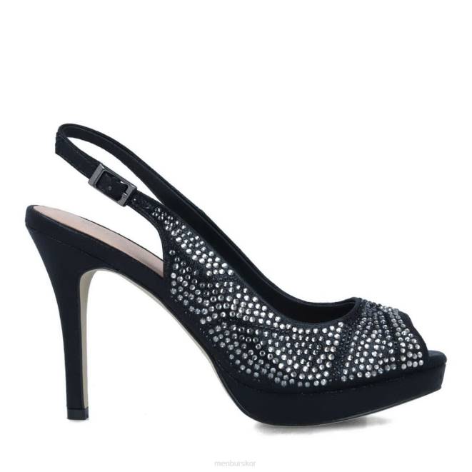 Menbur kvinnor svart fenicea högklackat 608J5386