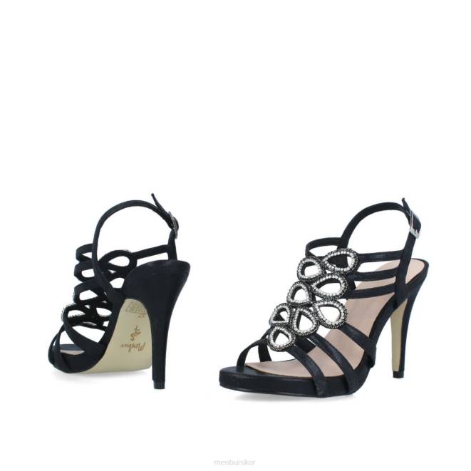 Menbur kvinnor svart fuori högklackat 608J5293