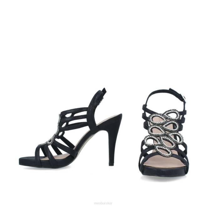Menbur kvinnor svart fuori högklackat 608J5293