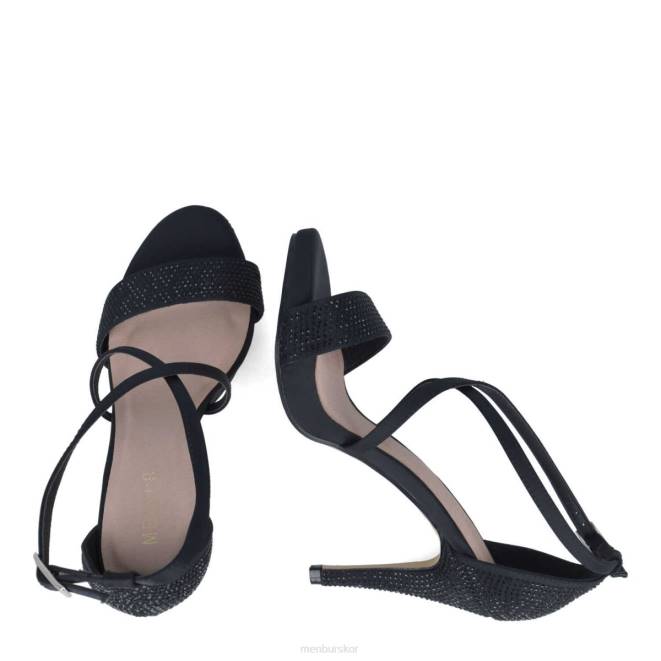 Menbur kvinnor svart gaspeita högklackat 608J781