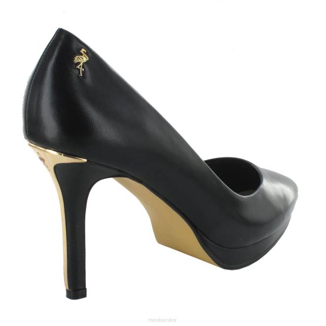 Menbur kvinnor svart gela högklackat 608J1101