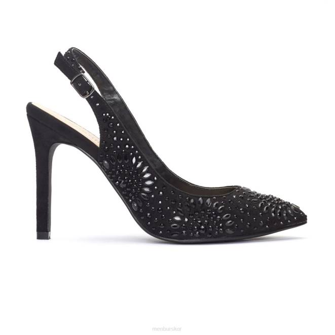 Menbur kvinnor svart genari högklackat 608J4355