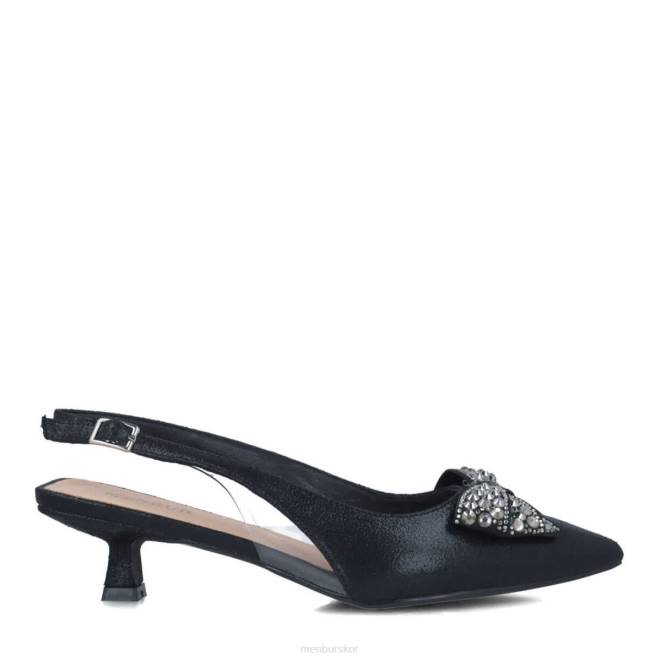 Menbur kvinnor svart hackmanita högklackat 608J3909