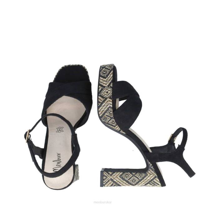 Menbur kvinnor svart hiades högklackat 608J1277