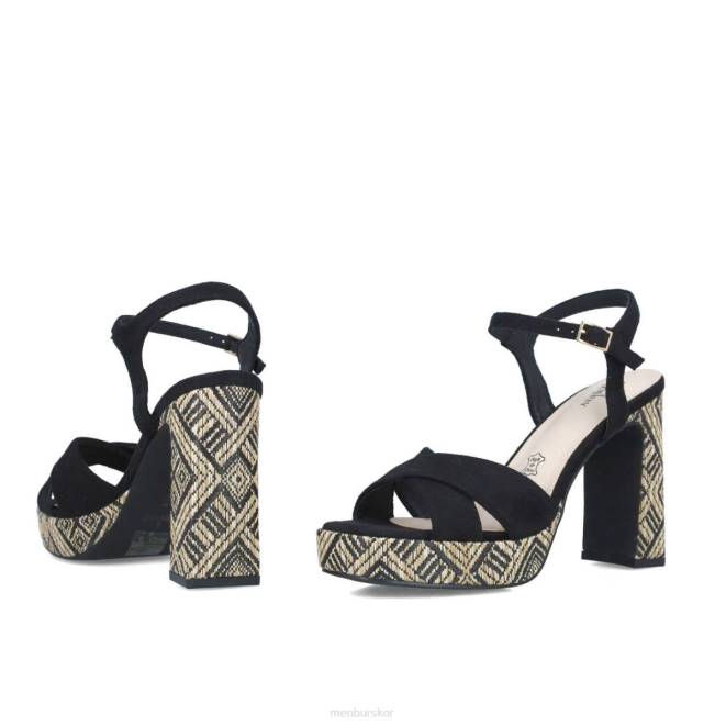 Menbur kvinnor svart hiades högklackat 608J1277