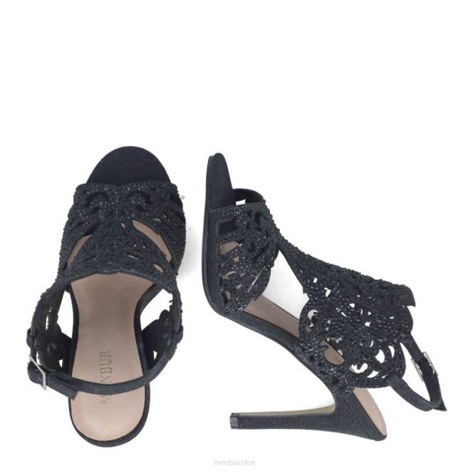 Menbur kvinnor svart hiddenita högklackat 608J3882