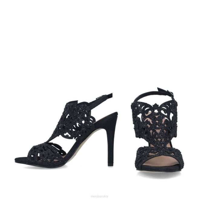Menbur kvinnor svart hiddenita högklackat 608J3882