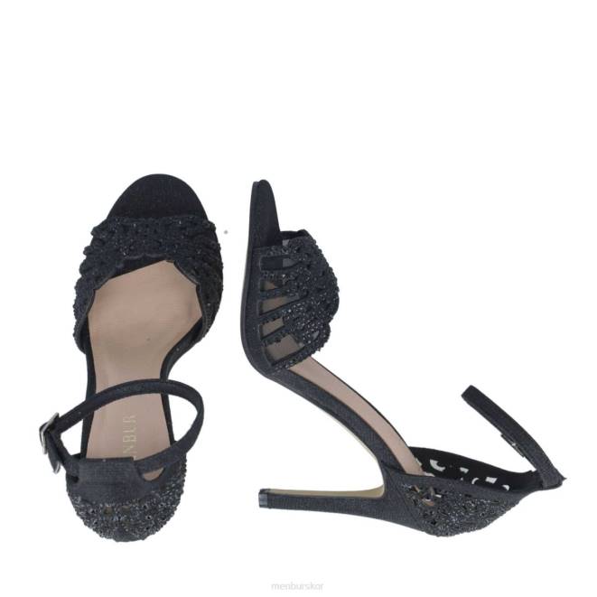 Menbur kvinnor svart hiddenita högklackat 608J760