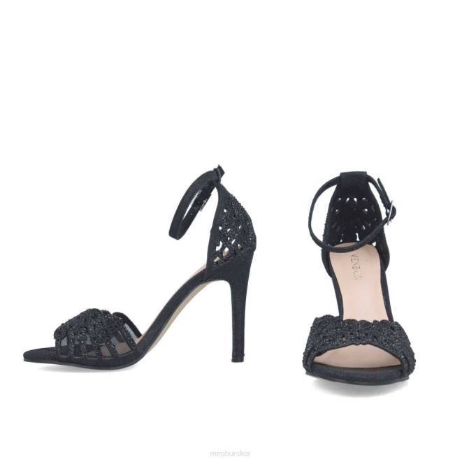 Menbur kvinnor svart hiddenita högklackat 608J760