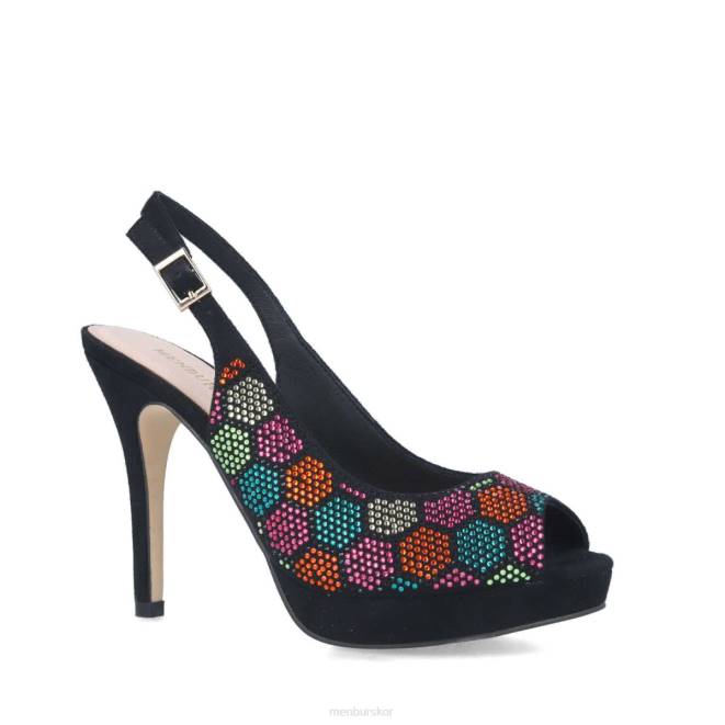 Menbur kvinnor svart iridacea högklackat 608J1503