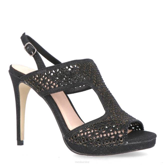 Menbur kvinnor svart kandidat högklackat 608J1458