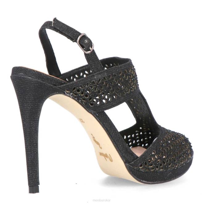 Menbur kvinnor svart kandidat högklackat 608J1458