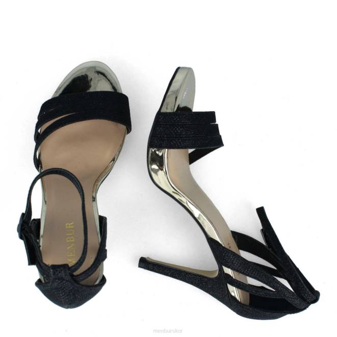 Menbur kvinnor svart kigali högklackat 608J1371