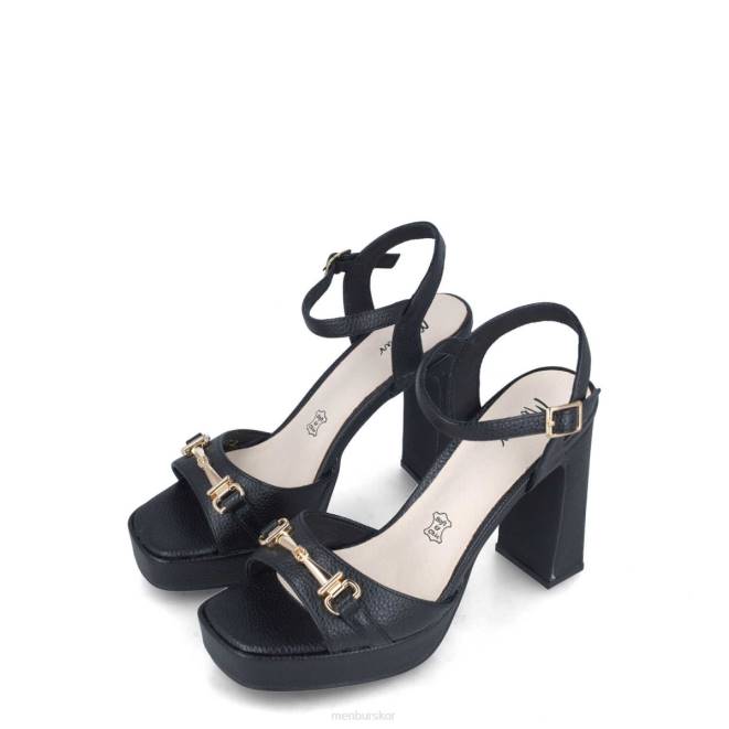 Menbur kvinnor svart korall högklackat 608J3837