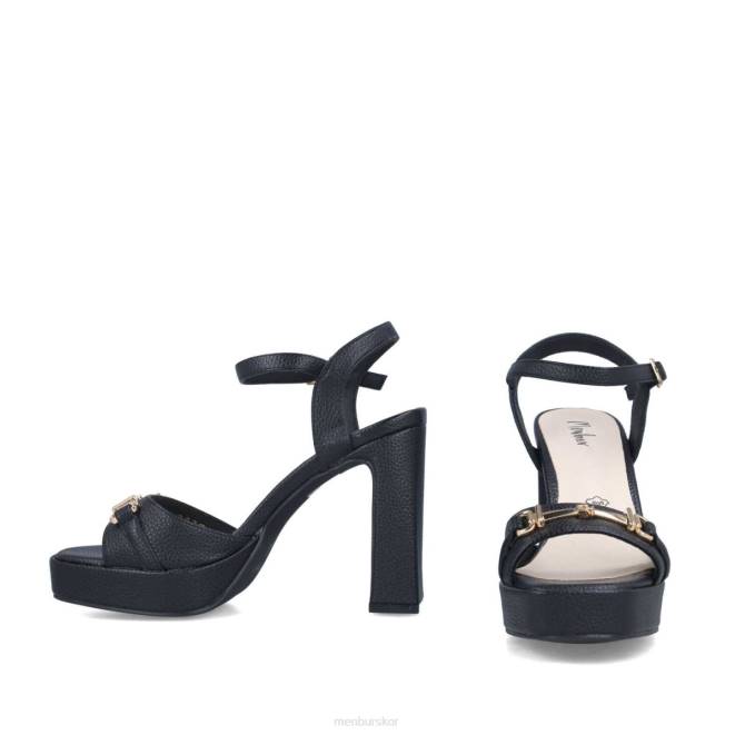 Menbur kvinnor svart korall högklackat 608J3837