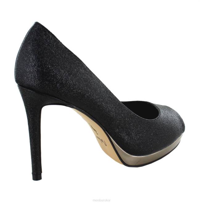 Menbur kvinnor svart lerma högklackat 608J4082