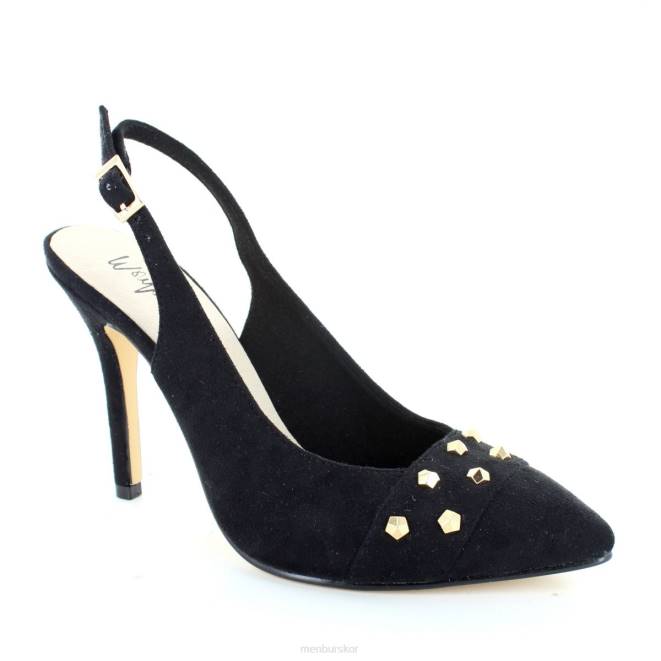Menbur kvinnor svart leusa högklackat 608J1391
