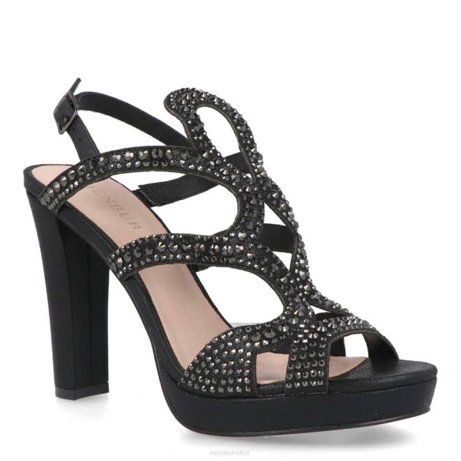 Menbur kvinnor svart lomellina högklackat 608J5307