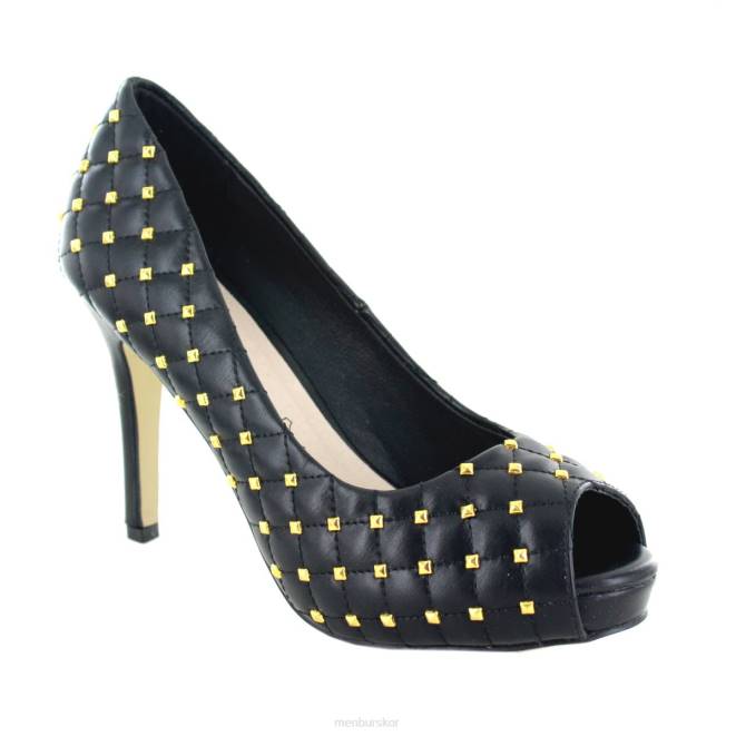 Menbur kvinnor svart magri högklackat 608J4494